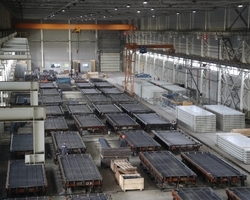 Завод производство дорожных плит ПДН, 1ПДН-14. ПДН - плиты дорожные напряженные. Востребованы при организации проезда большегрузной техники по нестабильным грунтам. Завод производство дорожных плит ПДН, 1ПДН-14